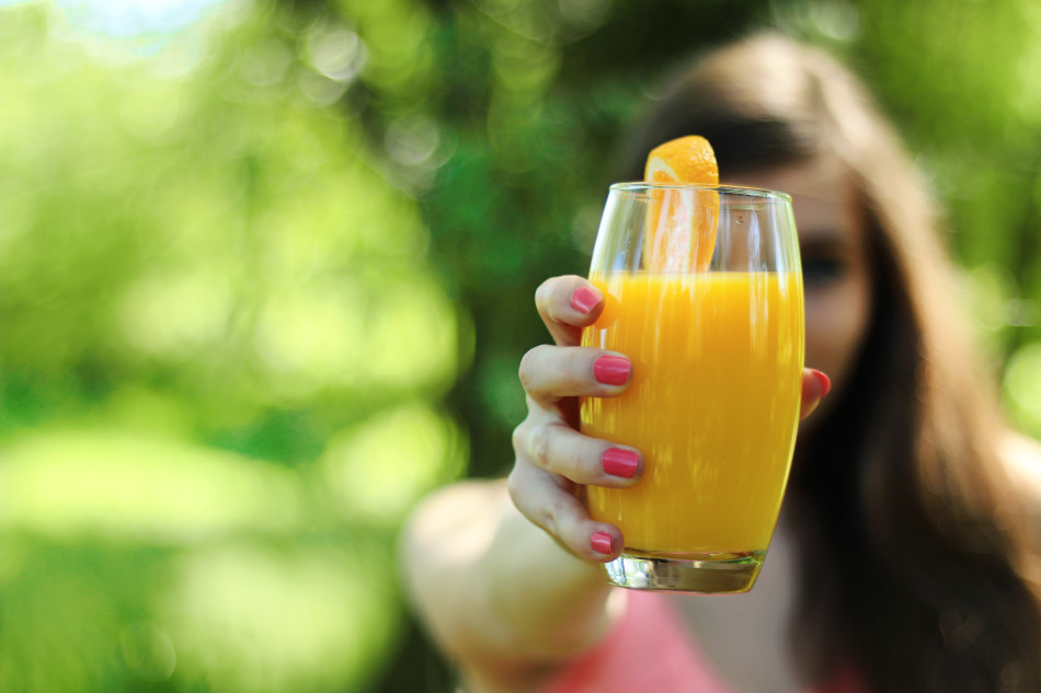 girl-morning-breakfast-orange-juice